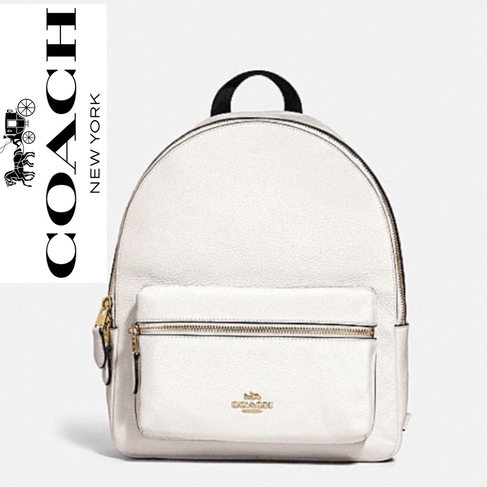 Coach Medium Charlie backpack gold/chalk